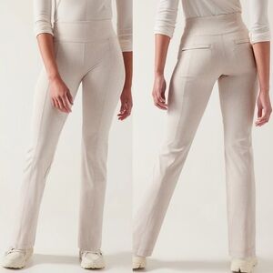 Athleta Delaney Straight leg Pant Braiden Creme size S/P